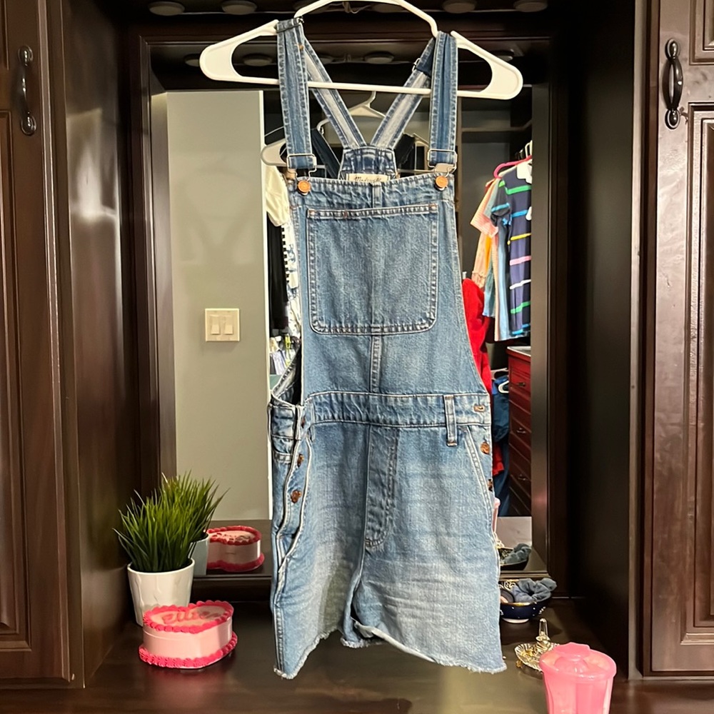 Denim Short Overalls